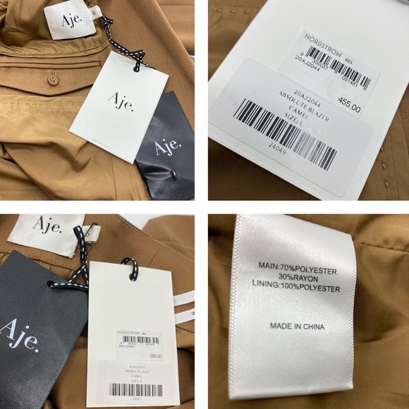 Aje. | Absolute Suit Blazer and Pants in Camel | 6 New with Tags - Picture 15 of 16